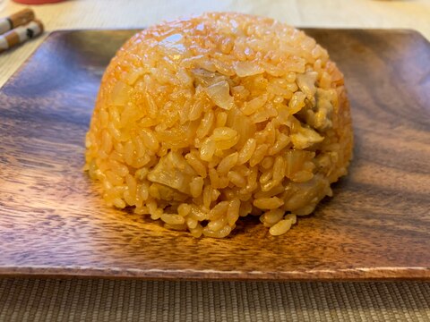 炊飯器で簡単チキンライス